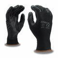 Cordova Polyurethane Coated Machine-Knit Gloves, Black, Polyester Shel, M, 12PK 6898CBM
